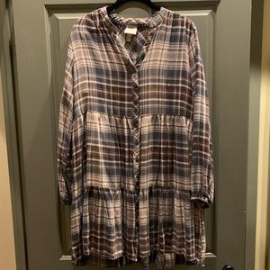 Know Rose Plaid Dress